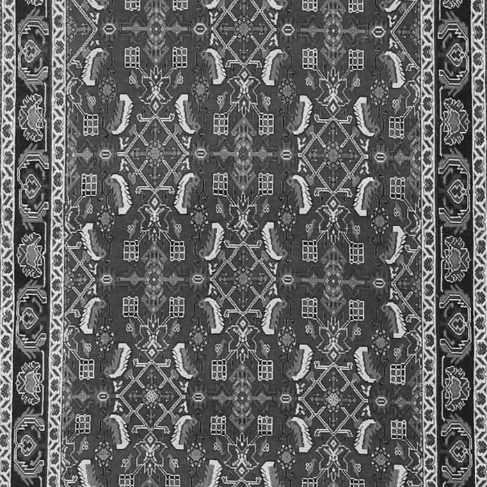 Serging Thickness of Machine Washable Persian Gray Traditional Rug, wshtr4003gry