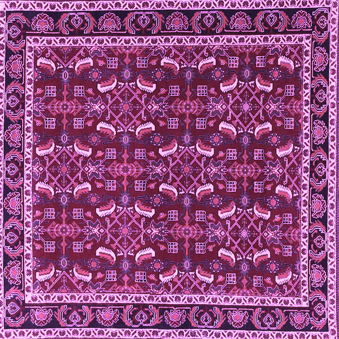Square Persian Purple Traditional Rug, tr4003pur