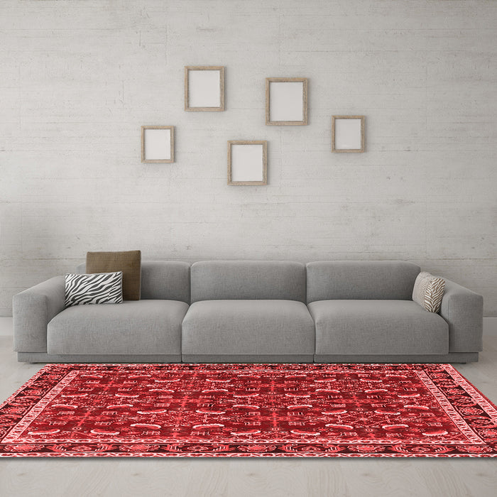 Traditional Red Washable Rugs
