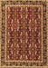 Machine Washable Persian Brown Traditional Rug, wshtr4003brn