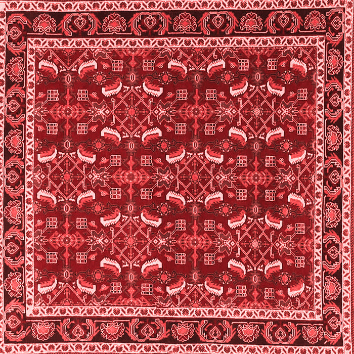 Machine Washable Persian Red Traditional Rug, wshtr4003red