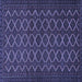 Square Persian Blue Traditional Rug, tr4004blu