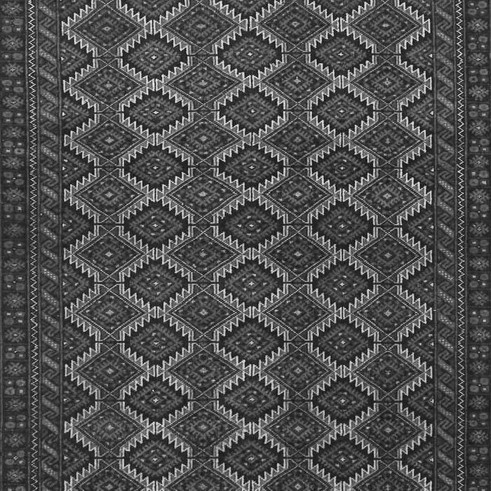 Serging Thickness of Machine Washable Persian Gray Traditional Rug, wshtr4004gry