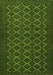 Serging Thickness of Machine Washable Persian Green Traditional Area Rugs, wshtr4004grn