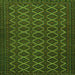 Round Machine Washable Persian Green Traditional Area Rugs, wshtr4004grn