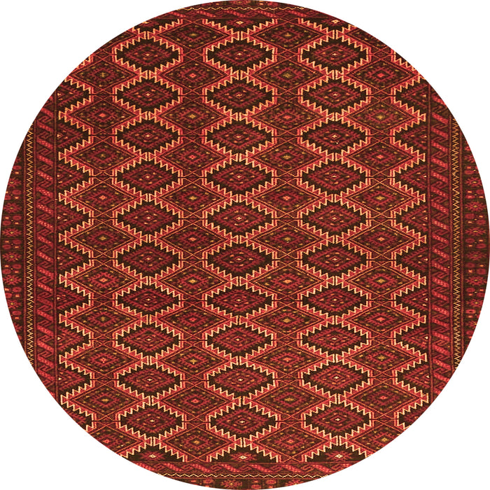Square Persian Orange Traditional Rug, tr4004org