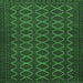 Square Machine Washable Persian Emerald Green Traditional Area Rugs, wshtr4004emgrn