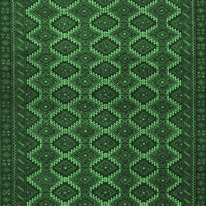 Machine Washable Persian Emerald Green Traditional Area Rugs, wshtr4004emgrn