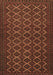 Machine Washable Persian Brown Traditional Rug, wshtr4004brn