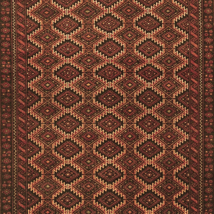 Machine Washable Persian Brown Traditional Rug, wshtr4004brn