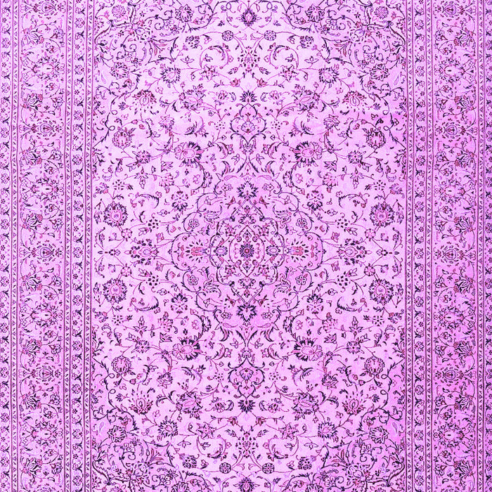 Machine Washable Medallion Purple Traditional Area Rugs, wshtr4005pur