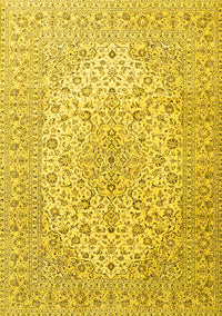 Medallion Yellow Traditional Rug, tr4005yw