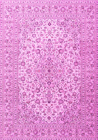 Medallion Pink Traditional Rug, tr4005pnk