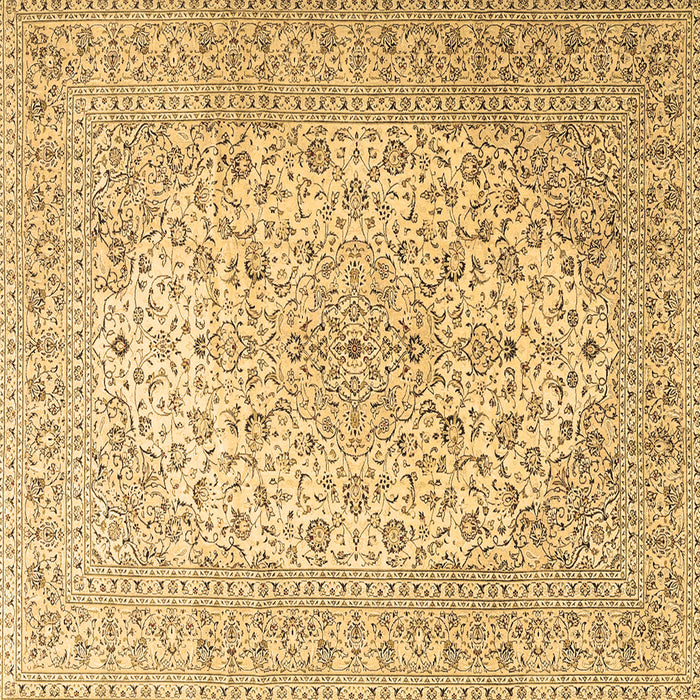 Square Medallion Brown Traditional Rug, tr4005brn