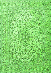 Medallion Green Traditional Rug, tr4005grn