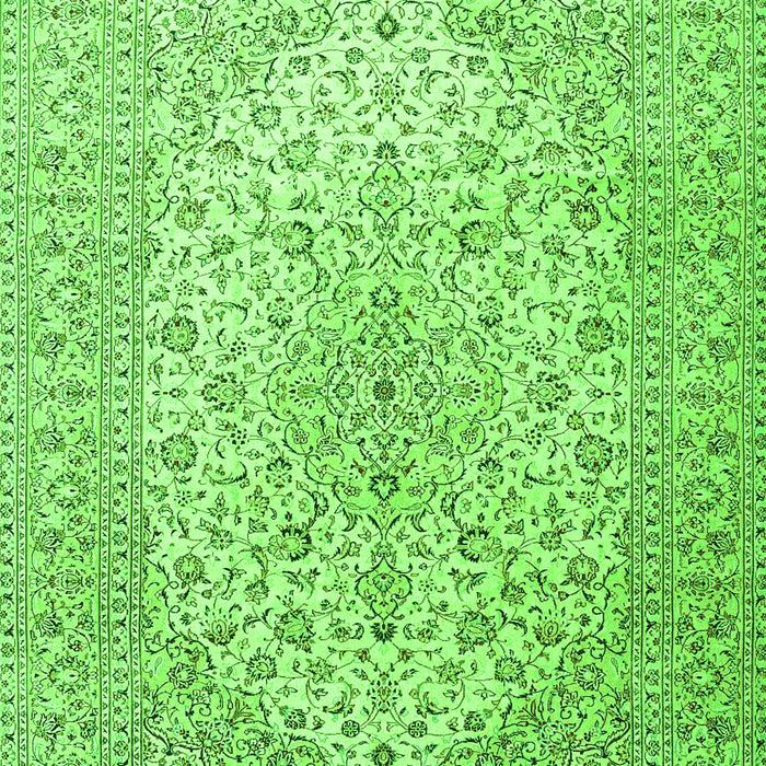 Medallion Green Traditional Rug, tr4005grn