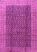 Machine Washable Persian Pink Traditional Rug, wshtr4006pnk