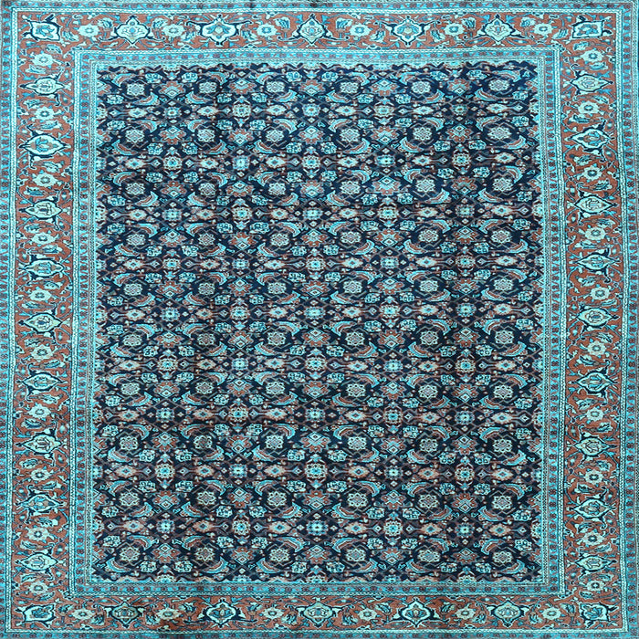 Square Persian Light Blue Traditional Rug, tr4006lblu