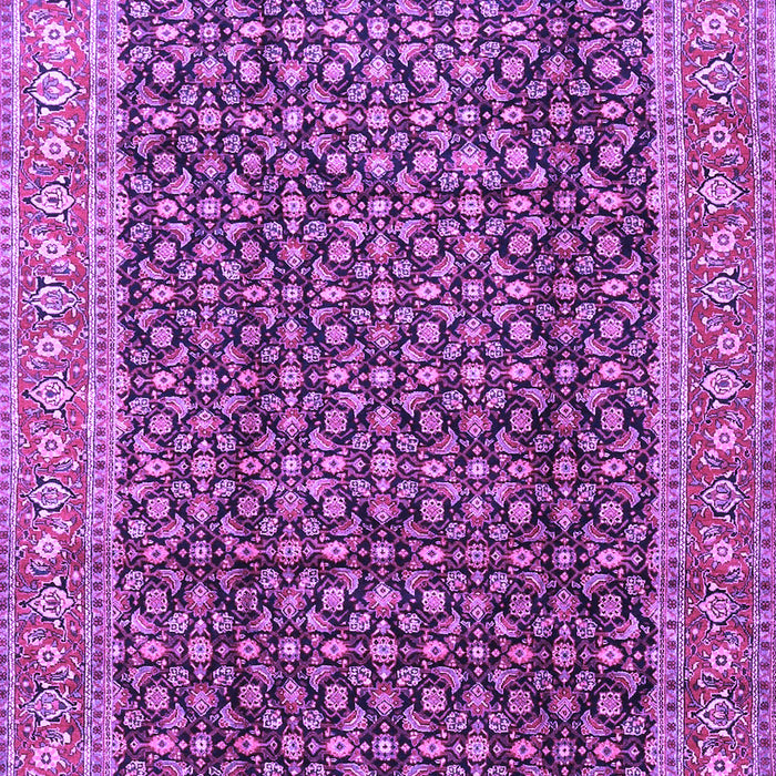 Machine Washable Persian Purple Traditional Area Rugs, wshtr4006pur