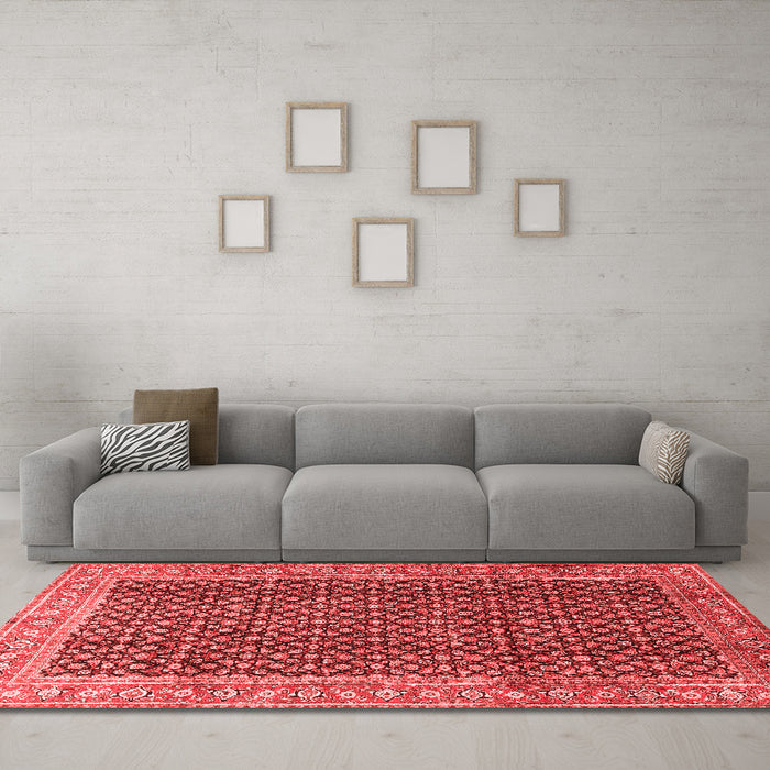 Traditional Red Washable Rugs