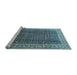 Sideview of Machine Washable Persian Light Blue Traditional Rug, wshtr4006lblu