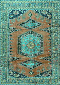 Persian Turquoise Traditional Rug, tr4007turq