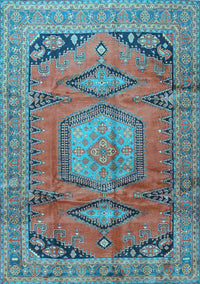 Persian Light Blue Traditional Rug, tr4007lblu