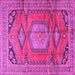 Square Persian Pink Traditional Rug, tr4007pnk