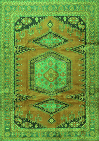 Persian Green Traditional Rug, tr4007grn