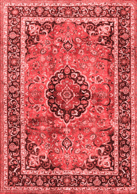 Medallion Red Traditional Rug, tr4008red