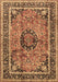 Medallion Brown Traditional Rug, tr4008brn