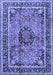 Medallion Blue Traditional Rug, tr4008blu