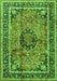 Medallion Green Traditional Rug, tr4008grn