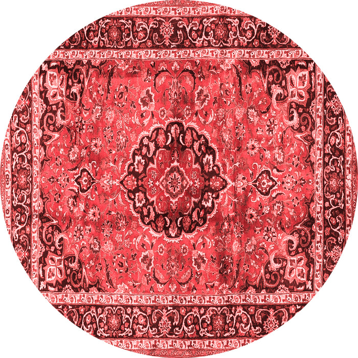 Medallion Red Traditional Rug, tr4008red