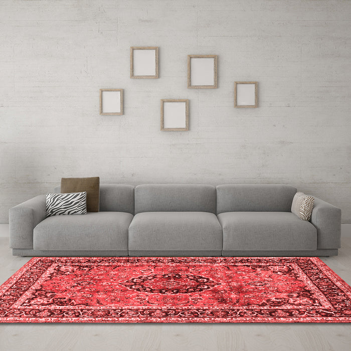 Traditional Red Washable Rugs