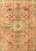 Machine Washable Persian Brown Traditional Rug, wshtr4009brn