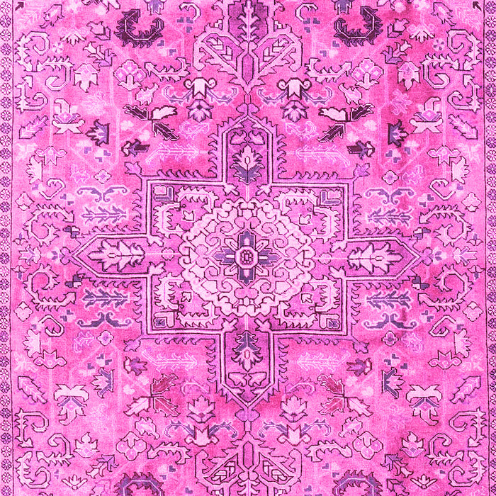 Machine Washable Persian Pink Traditional Rug, wshtr4009pnk