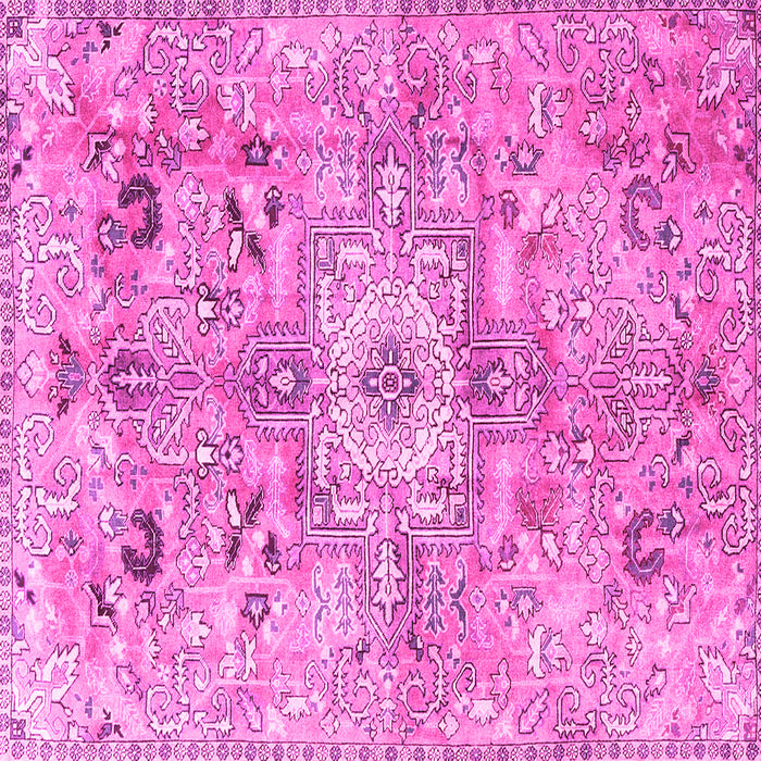 Square Persian Pink Traditional Rug, tr4009pnk