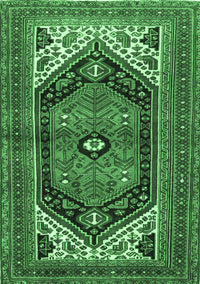 Persian Emerald Green Traditional Rug, tr400emgrn