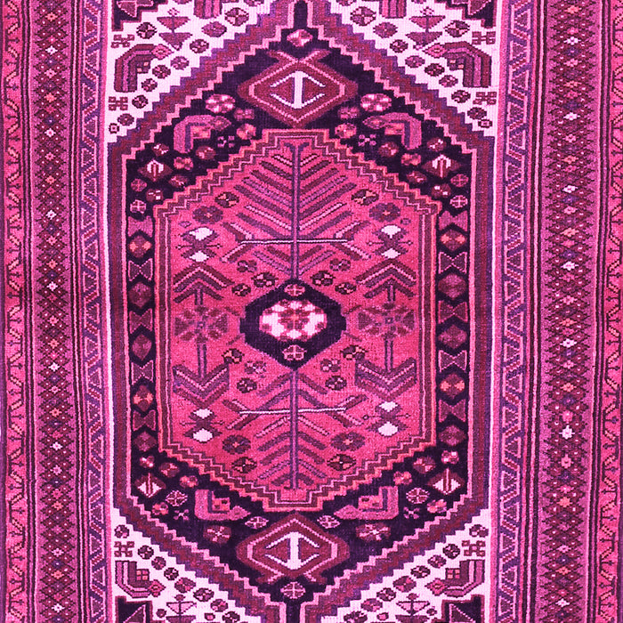 Machine Washable Persian Pink Traditional Rug, wshtr400pnk