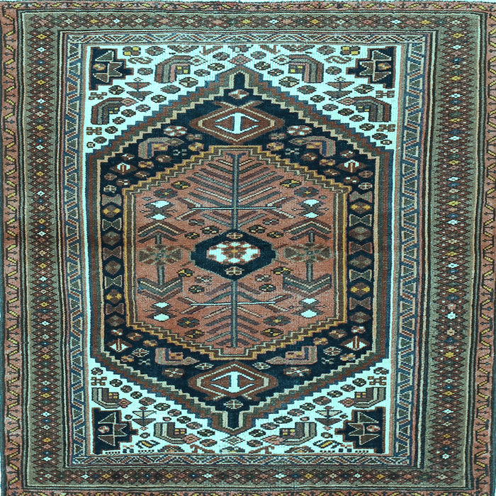 Square Persian Light Blue Traditional Rug, tr400lblu