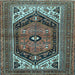 Square Persian Light Blue Traditional Rug, tr400lblu