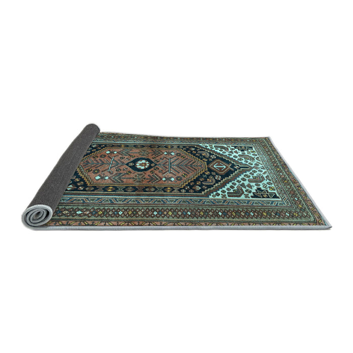 Sideview of Persian Light Blue Traditional Rug, tr400lblu