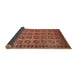 Sideview of Traditional Brown Red Southwestern Rug, tr401