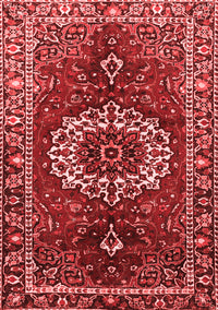 Medallion Red Traditional Rug, tr4010red