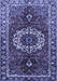 Medallion Blue Traditional Rug, tr4010blu