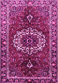 Medallion Pink Traditional Rug, tr4010pnk