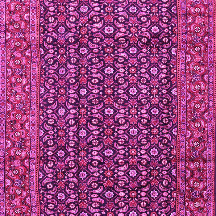 Machine Washable Persian Pink Traditional Rug, wshtr4011pnk