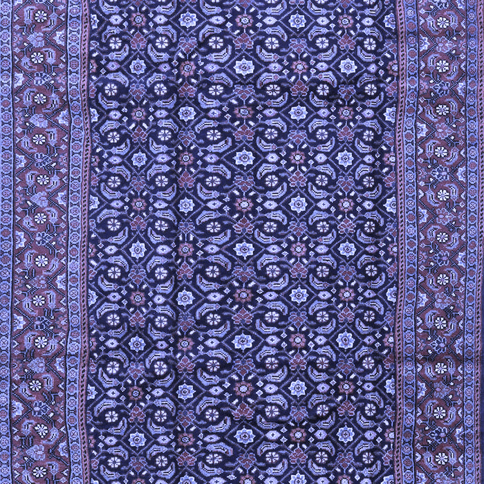Machine Washable Persian Blue Traditional Rug, wshtr4011blu