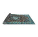 Sideview of Medallion Light Blue Traditional Rug, tr4012lblu